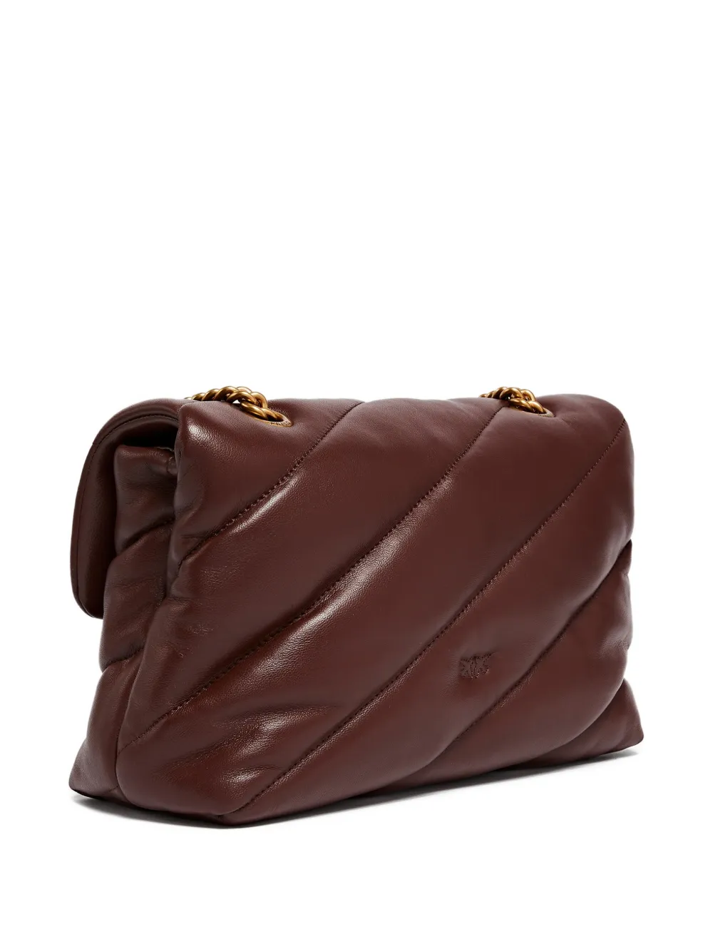 PINKO Medium Love Puff gewatteerde crossbodytas Bruin