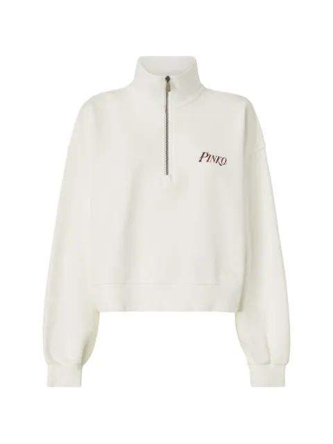 PINKO quarter-zip printed sweatshirt
