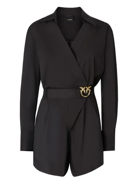 PINKO buckle belted playsuit