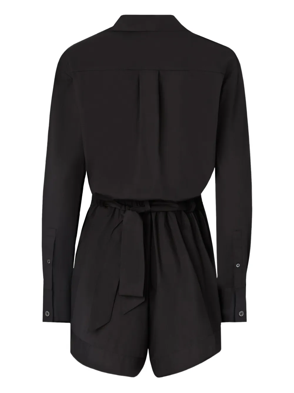 PINKO buckle belted playsuit - Zwart
