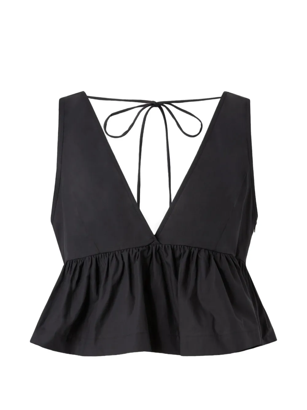 PINKO V-neck tie-fastening top - Nero