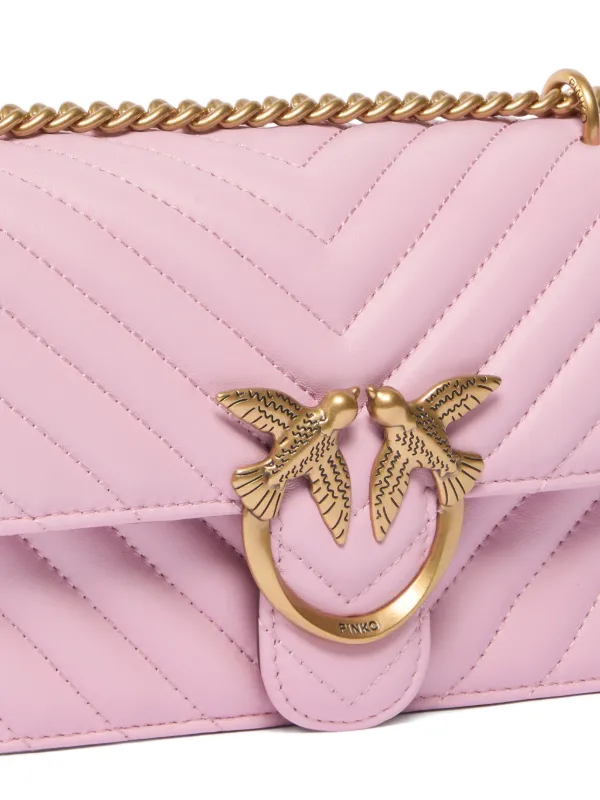 PINKO Small Shoulder Bag Love Bag One Chevron | Pink | FARFETCH ID