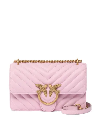 ピンコ ラブバッグ ピンクチェーンショルダーバッグLove Simply PINKO Small Shoulder Bag Love Bag One Chevron | Pink | FARFETCH