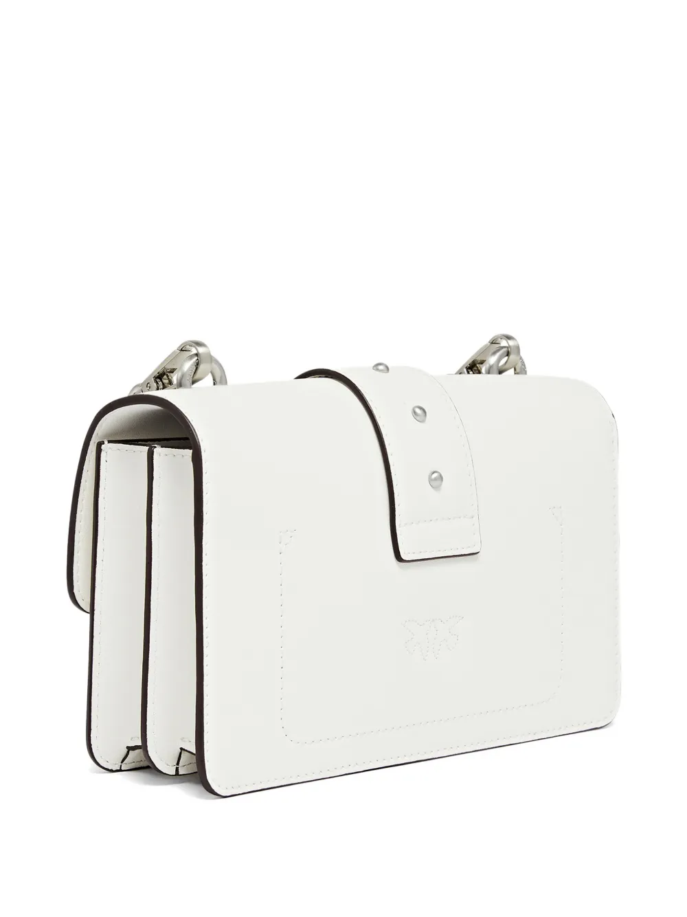 PINKO Love Bag One kleine leren schoudertas Wit
