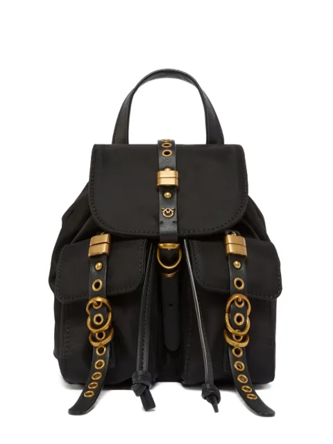 PINKO pockets antique-gold backpack