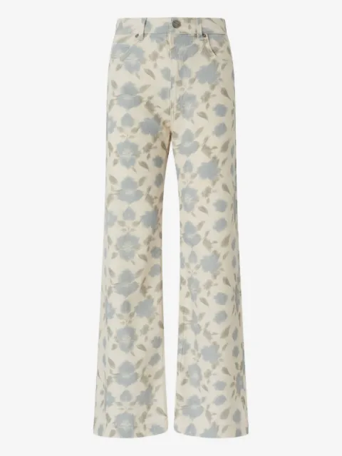 PINKO wide-leg trousers with cottage flower print