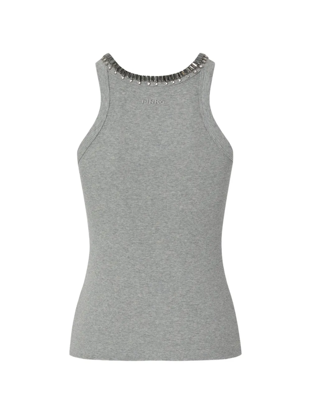  Pinko Bead-embellished Tank Top - Grey 