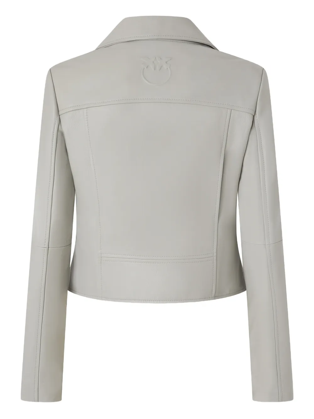  Pinko Leather Jacket - Grey 