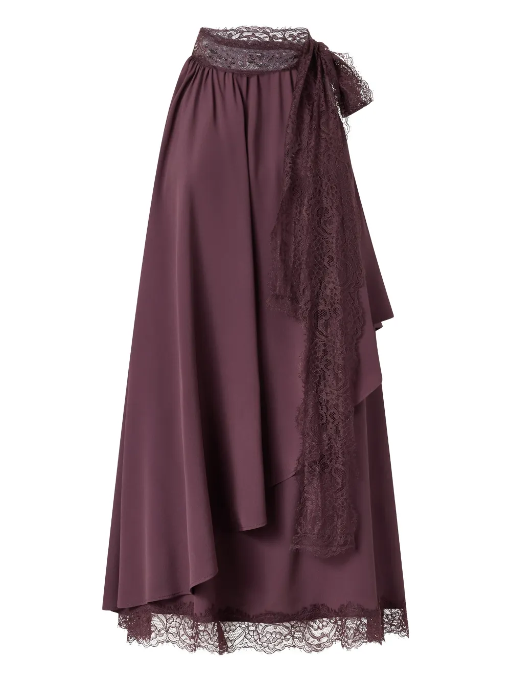 PINKO Abito corto con dettaglio in pizzo - Rosso