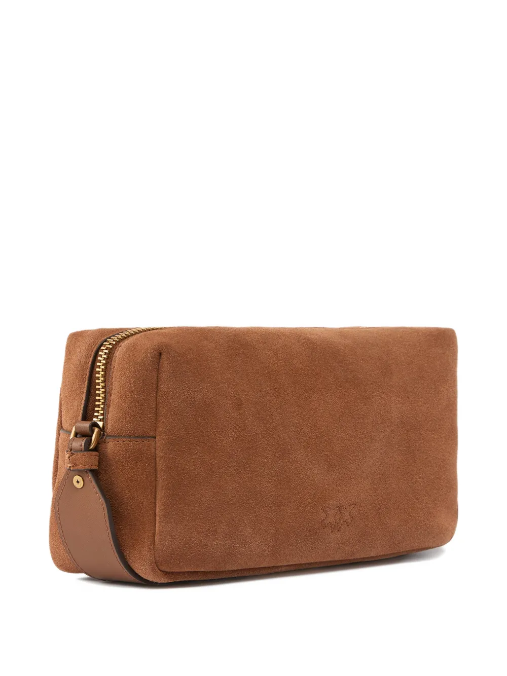 PINKO Crossbodytas met antiek-gouden logo Bruin