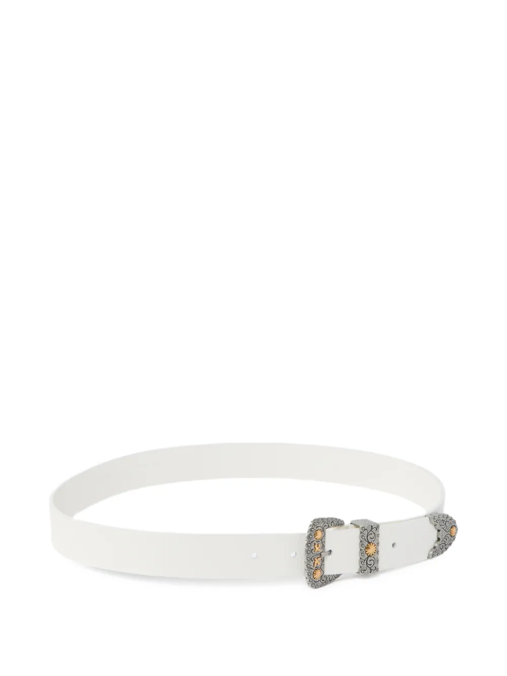  Pinko Embellished-buckle Belt - White 