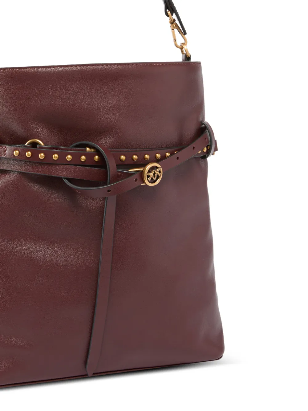 Studded Leather Bucket Bag