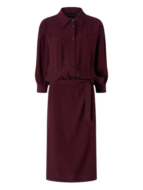 PINKO midi tie-waist shirt dress