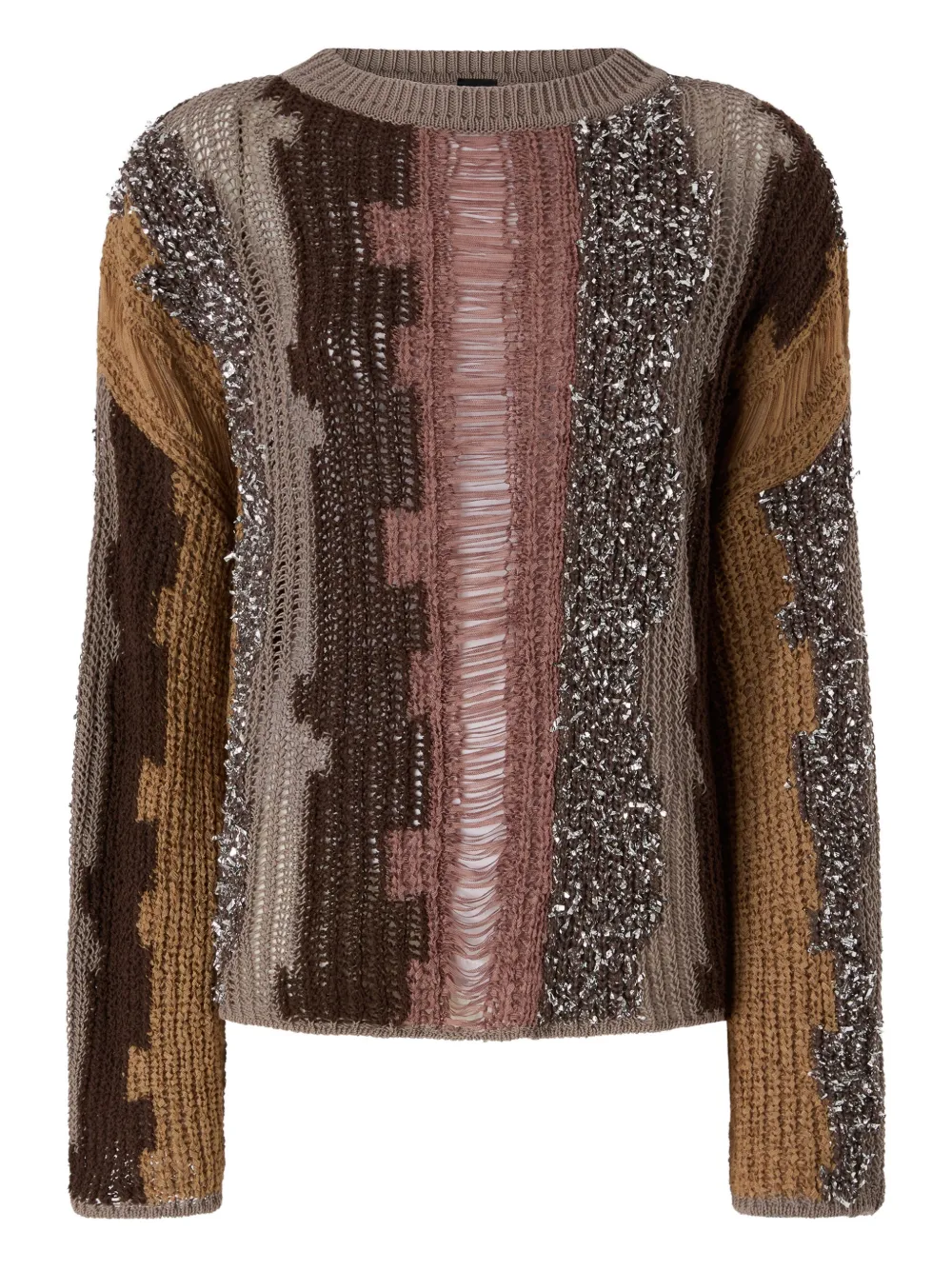 PINKO Maglione con paillettes - Marrone
