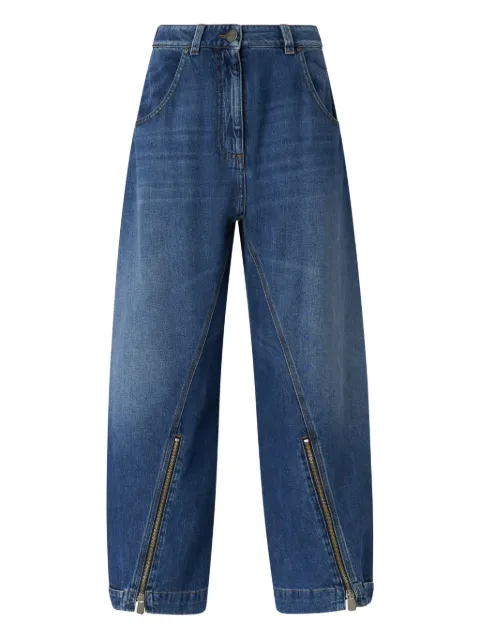 PINKO zip washed denim jeans