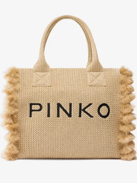 PINKO bolsa de playa detalle el logo mediana