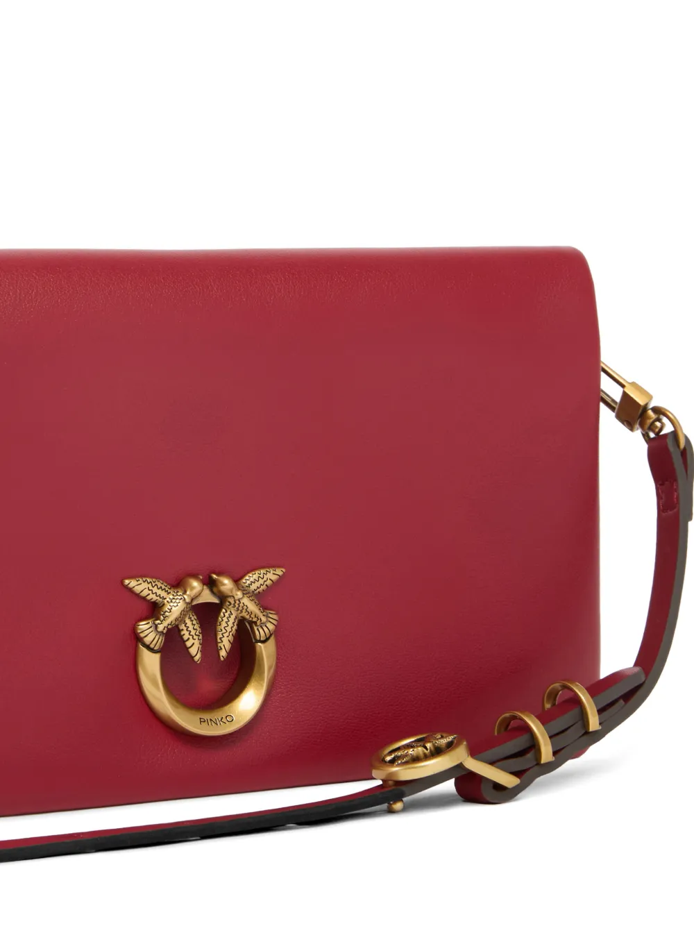 PINKO Kleine Love Click Soft clutch Rood
