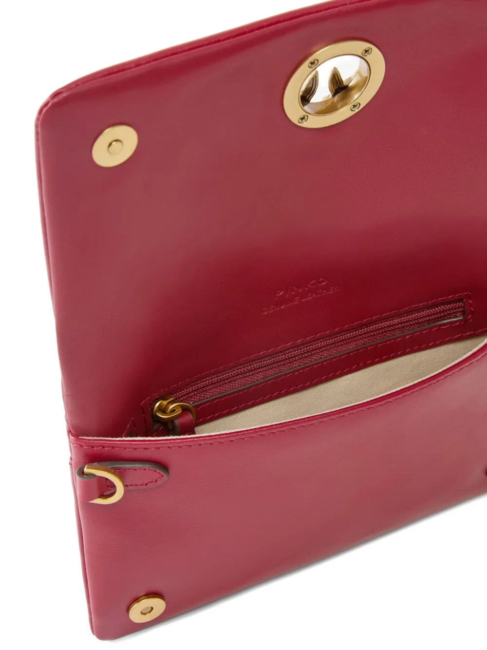 PINKO Kleine Love Click Soft clutch Rood