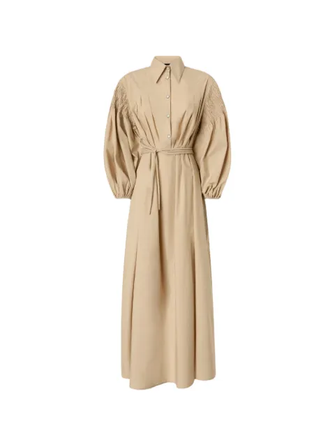 PINKO balloon-sleeve embroidered maxi dress