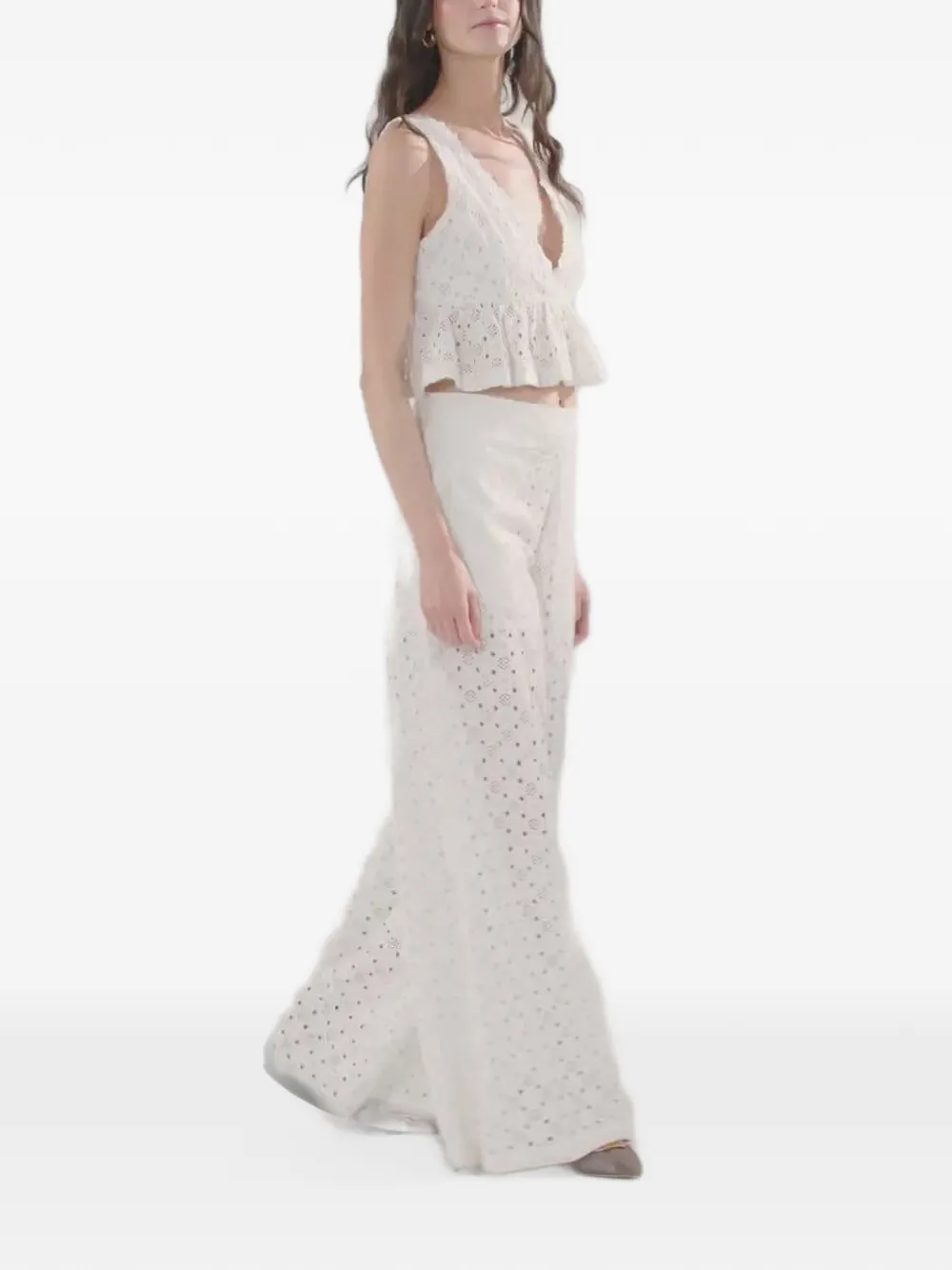PINKO Broek met patroon Wit