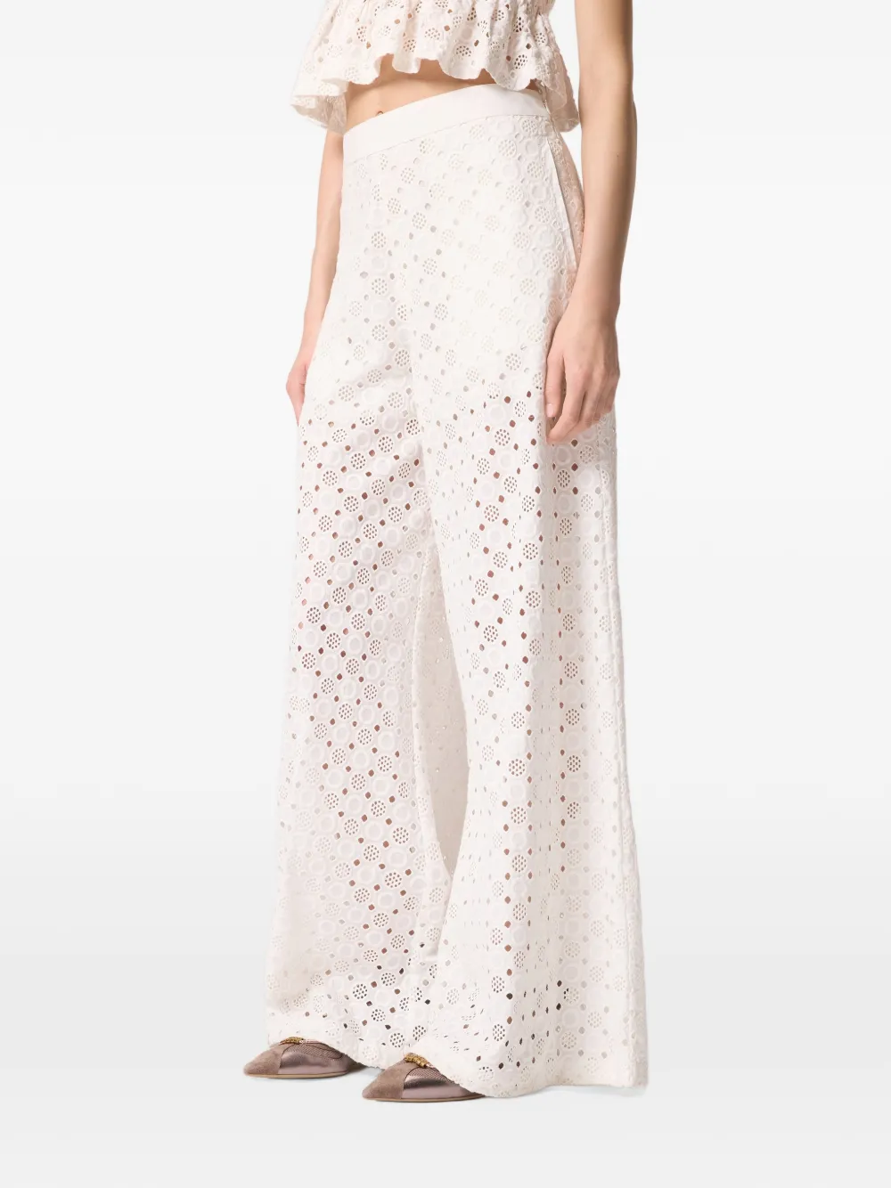 PINKO Broek met patroon Wit