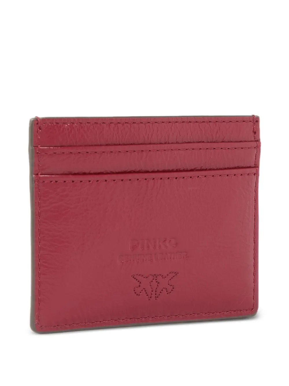 PINKO Pasjeshouder met logo-applicatie - Rood