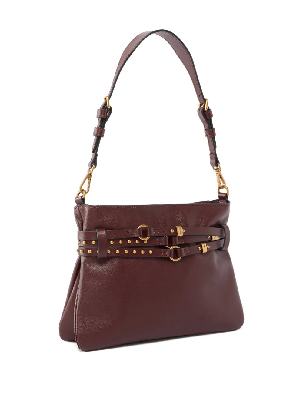 PINKO Kleine schoudertas met studs Rood