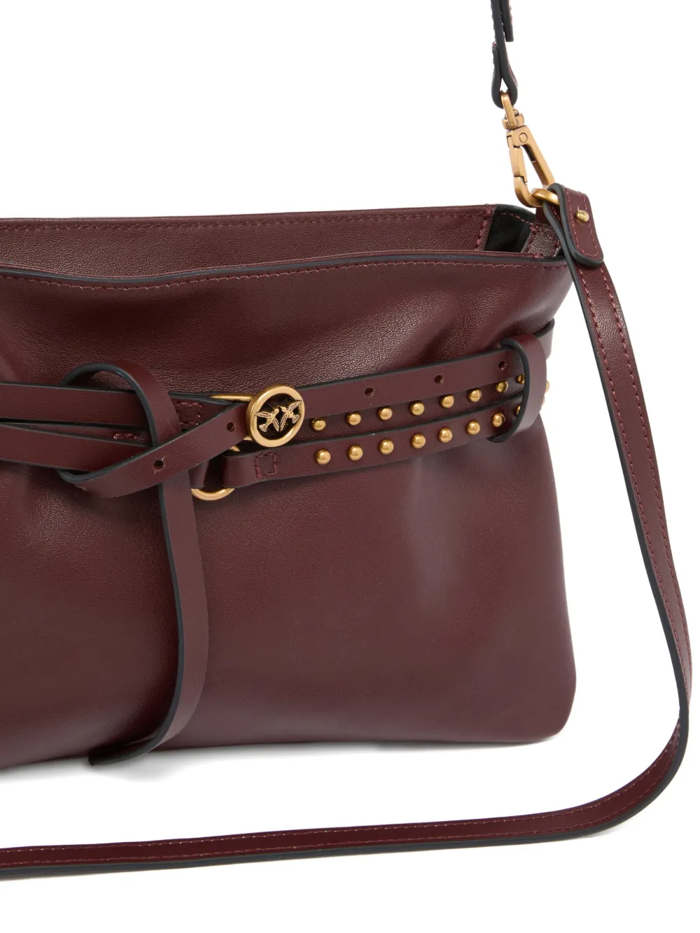 PINKO Kleine schoudertas met studs Rood