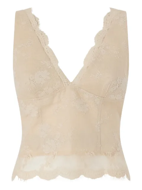 PINKO lace V-neck top