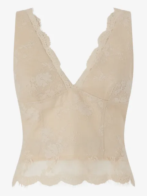 PINKO lace V-neck top