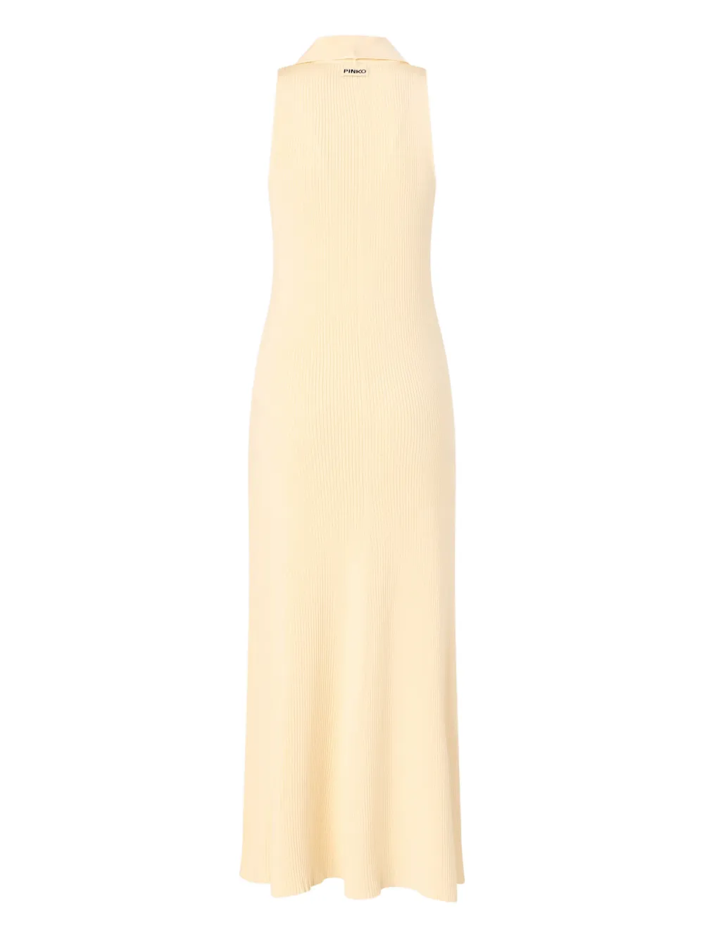 Ribbed Neck-Tie Dress