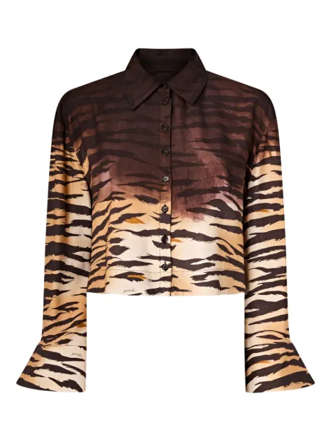 PINKO tiger-print top
