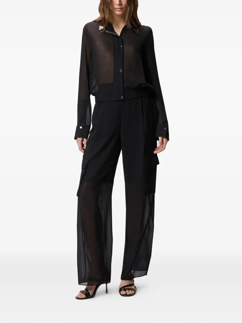 PINKO Casteggio cargo broek Zwart