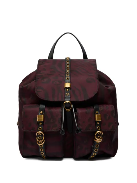 PINKO patterned-flap lambskin backpack