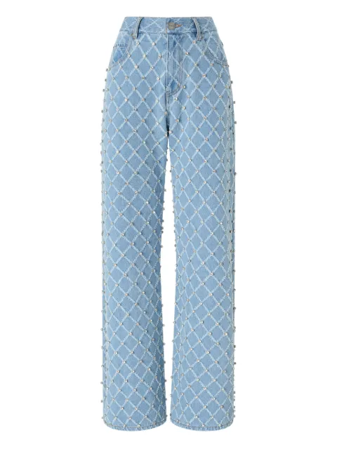 PINKO studded lattice jeans