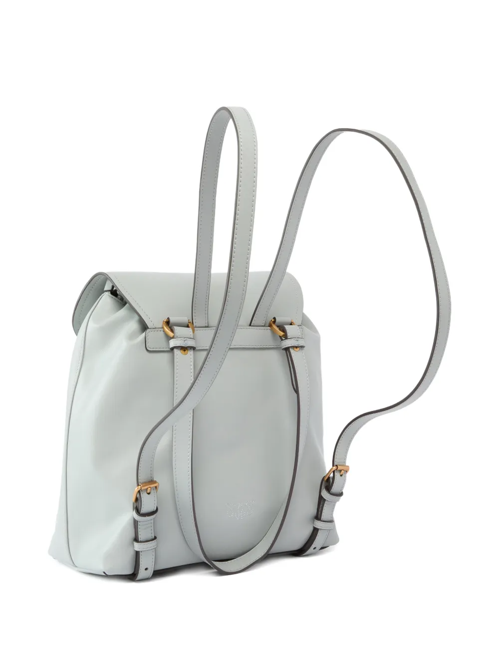 PINKO Rugzak met gouden logo - Grijs