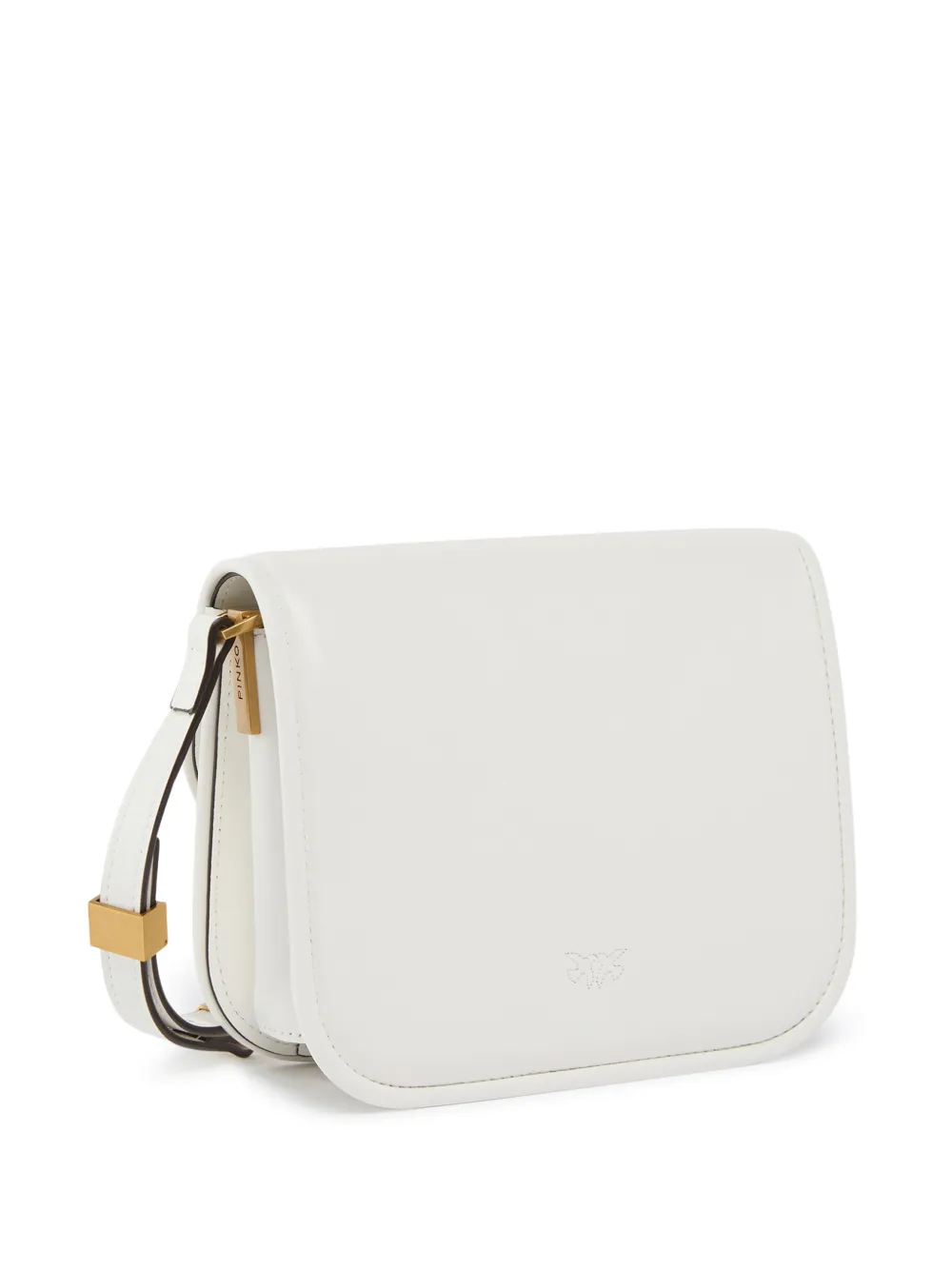 PINKO Medium Love Bag Box schoudertas van nappaleer Wit