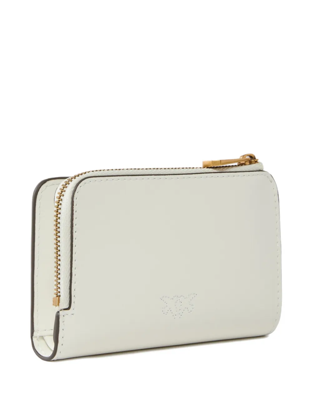  Pinko Mini Love Birds Leather Wallet - White 