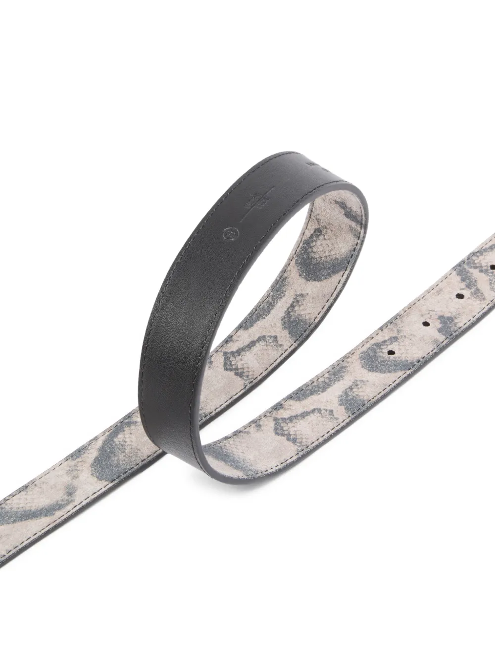 PINKO Riem met vogelgesp en patroon Grijs