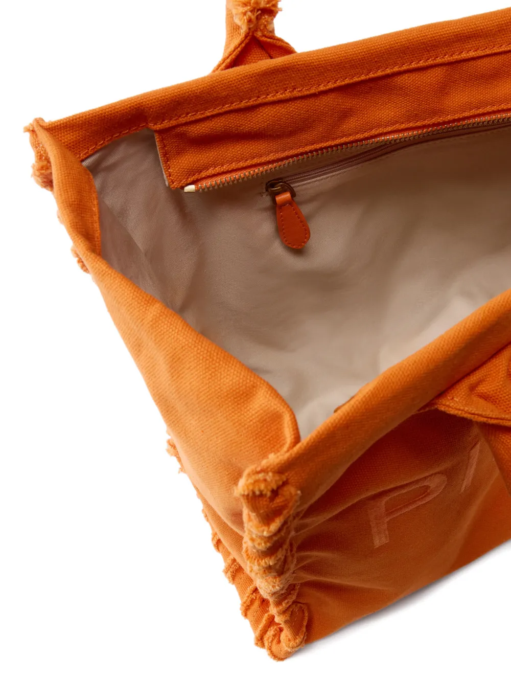 PINKO Strandtas met franje Oranje