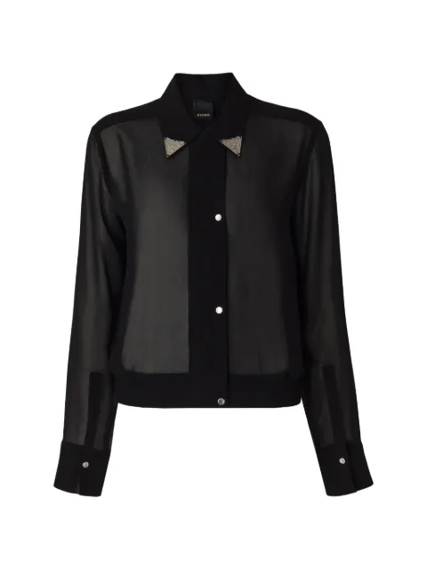 PINKO semi-sheer shirt with metallic details