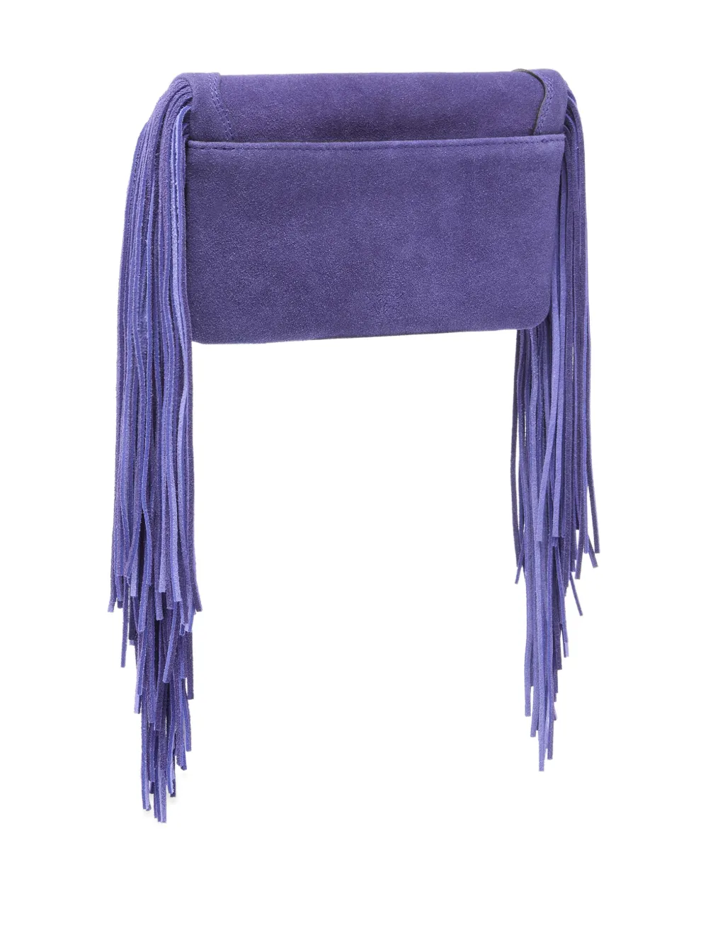  Pinko Fringed-logo Shoulder Bag - Purple 