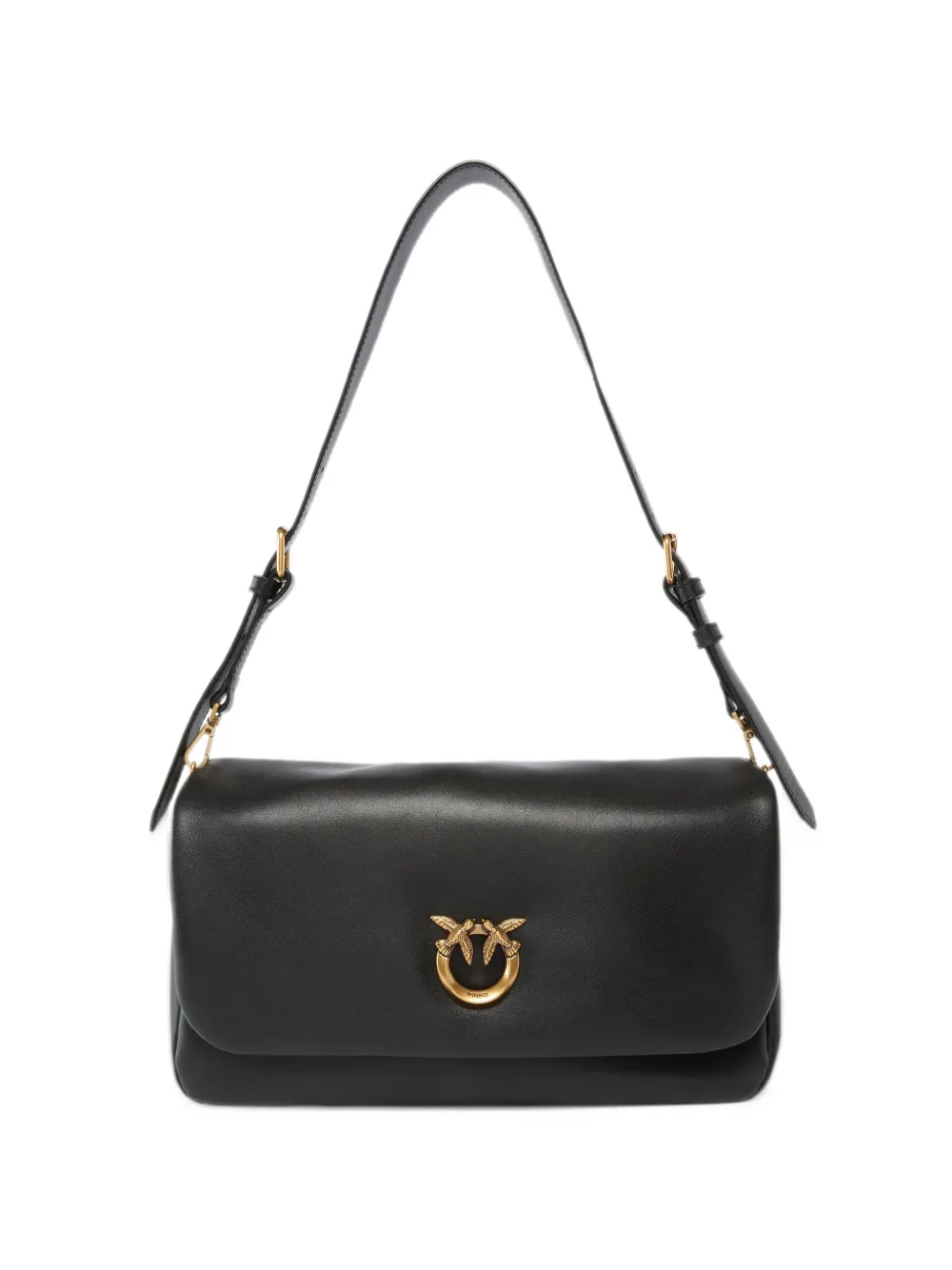 PINKO Borsa a spalla con logo - Nero