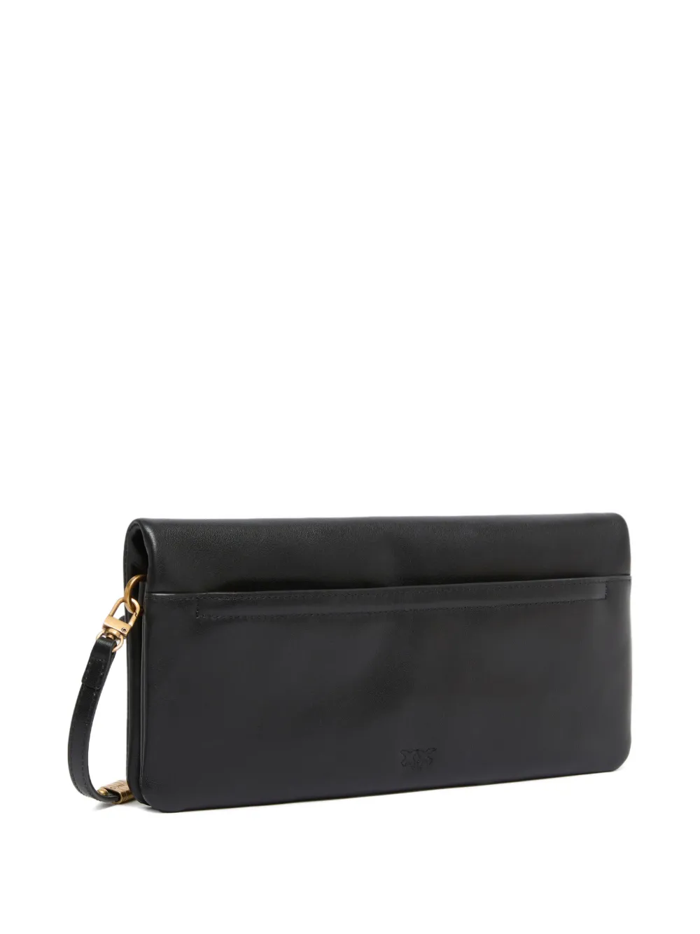 PINKO Love Bag Click Soft Horizontal medium leren crossbodytas Zwart
