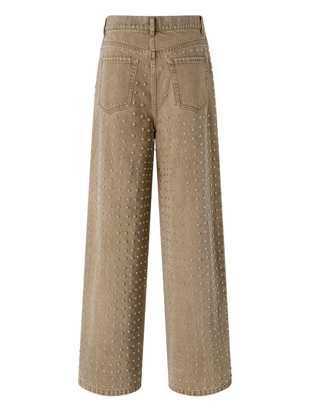 PINKO five pockets studded jeans - Beige