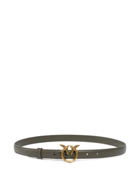 PINKO Love Birds thin leather belt 
