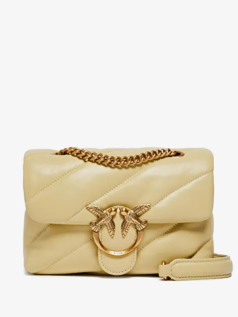 PINKO bolsa crossbody Love capitonada pequeña