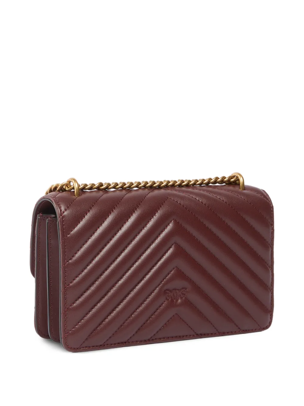 PINKO Love One Classic gewatteerde crossbodytas Rood