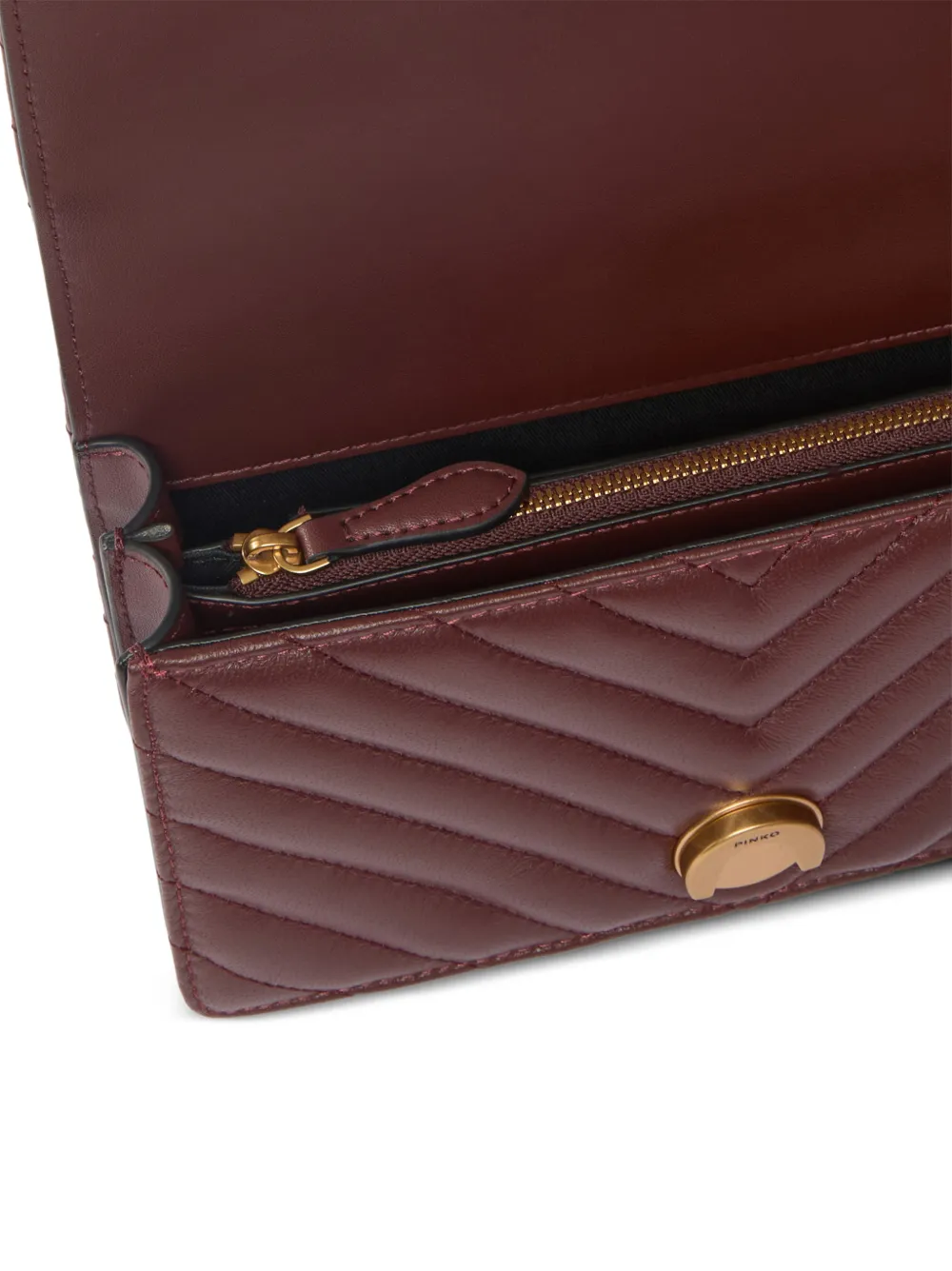 PINKO Love One Classic gewatteerde crossbodytas Rood