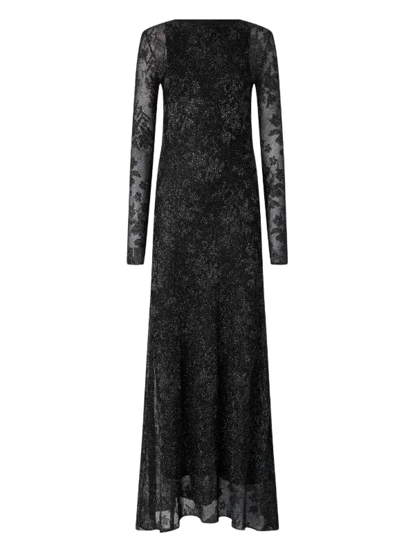 slim fit dress slacks Openwork Long Sleeve Knit Cover Up Dress Tangerine / M by Blue Zone Planet main image 0